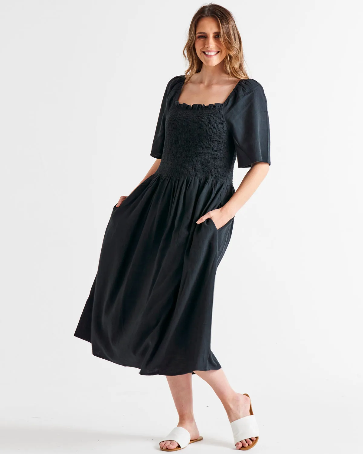 Betty Basics Ingrid Dress Coal