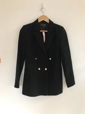 Black Double Breasted Blazer w/ Gold Buttons, Miss Selfridge, Size 6