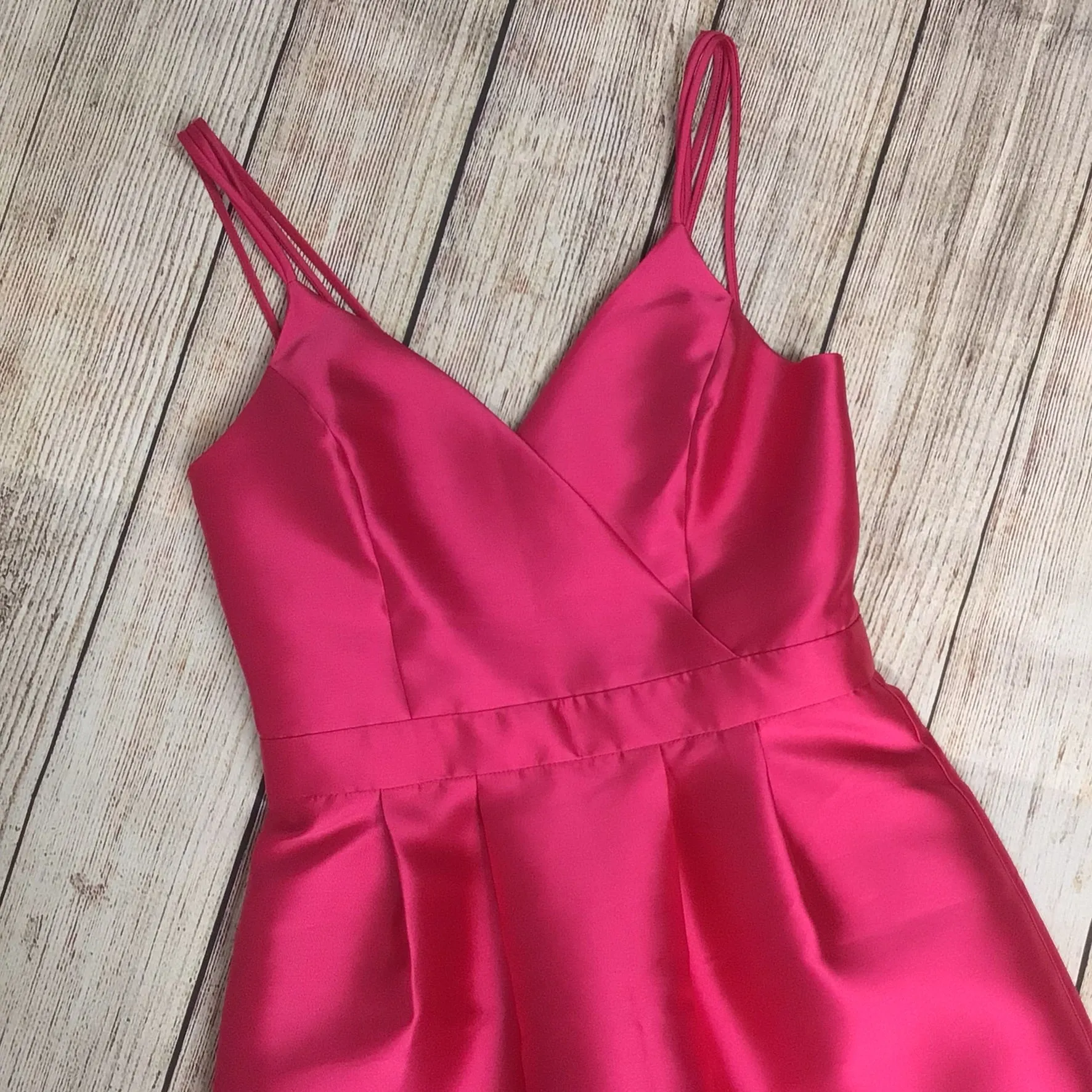 BNWT Miss Selfridge Bright Pink Short Strappy Skater Dress Size 8
