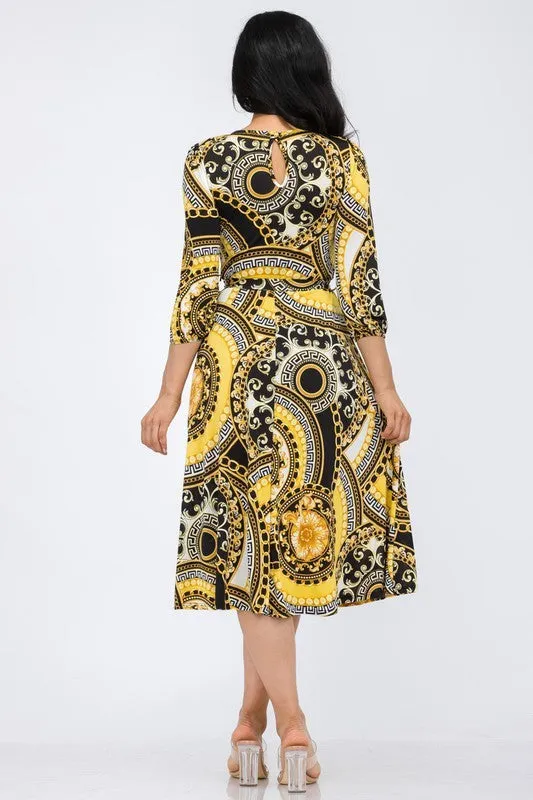 HH583R-VERS - COCKTAIL MIDI DRESS
