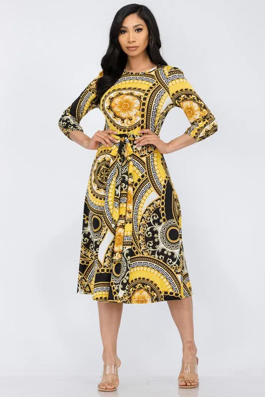 HH583R-VERS - COCKTAIL MIDI DRESS