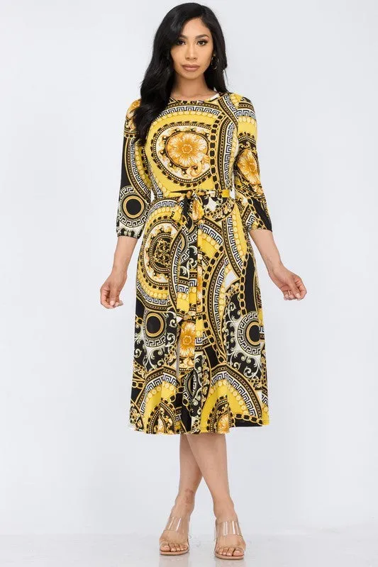 HH583R-VERS - COCKTAIL MIDI DRESS