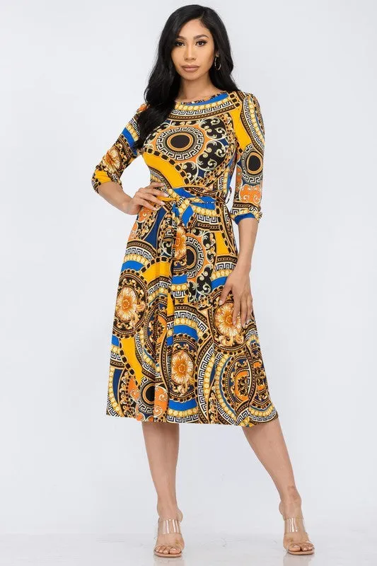 HH583R-VERS - COCKTAIL MIDI DRESS