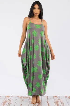 HH645R-MARI - CAMI MAXI DRESS WITH POCKETS