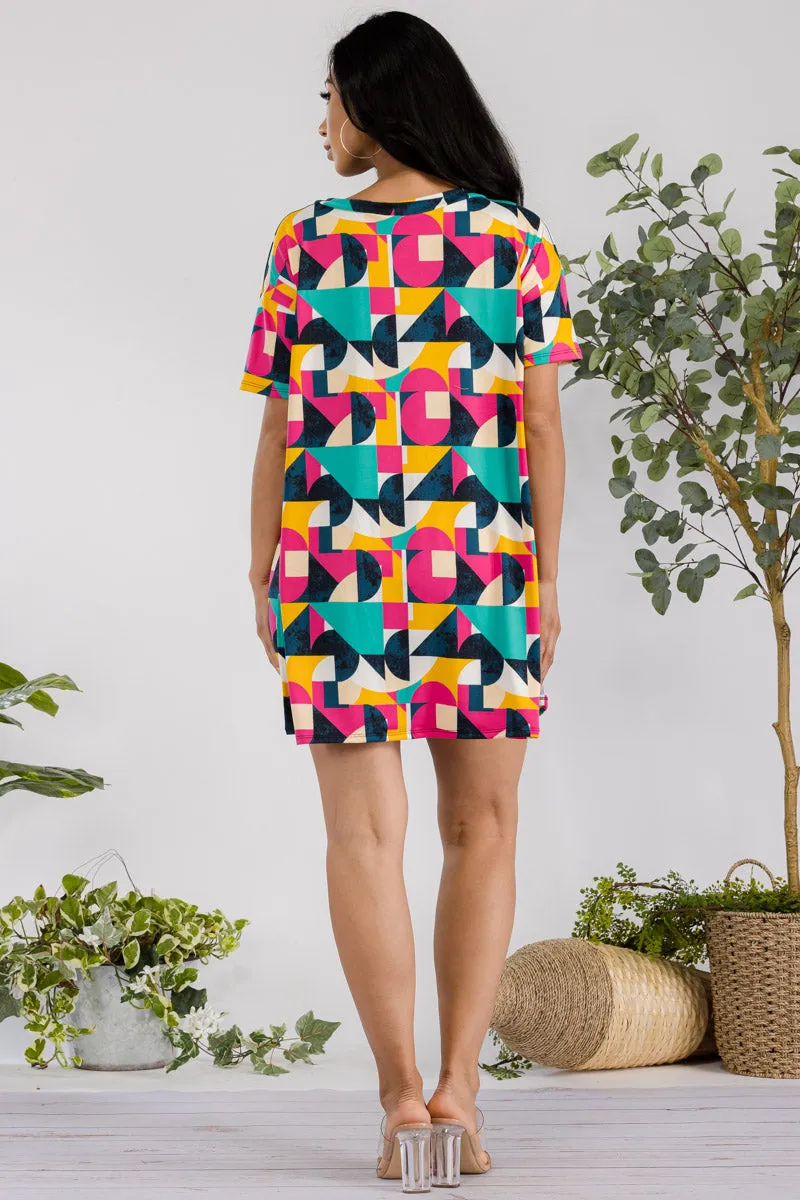 HH651R-ABSTRACT - 2 PC SOLID SHORT SET