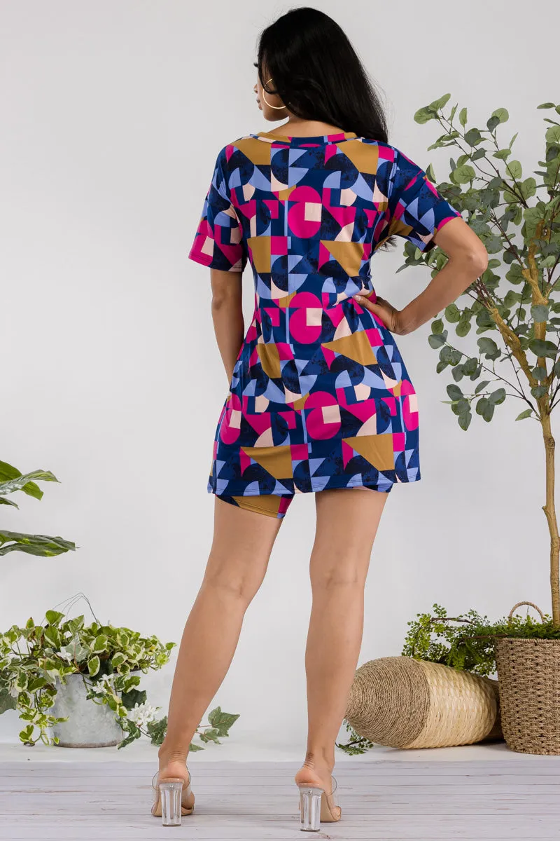 HH651R-ABSTRACT - 2 PC SOLID SHORT SET