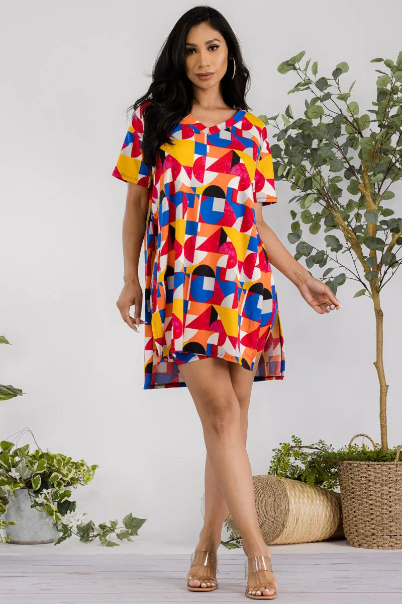 HH651R-ABSTRACT - 2 PC SOLID SHORT SET