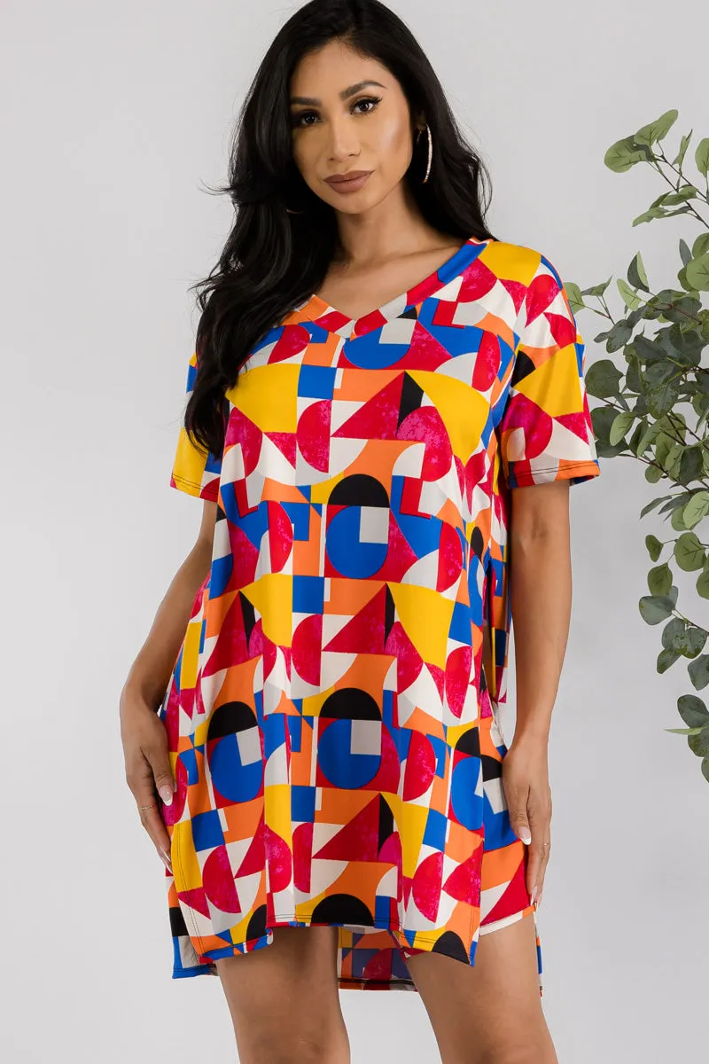 HH651R-ABSTRACT - 2 PC SOLID SHORT SET