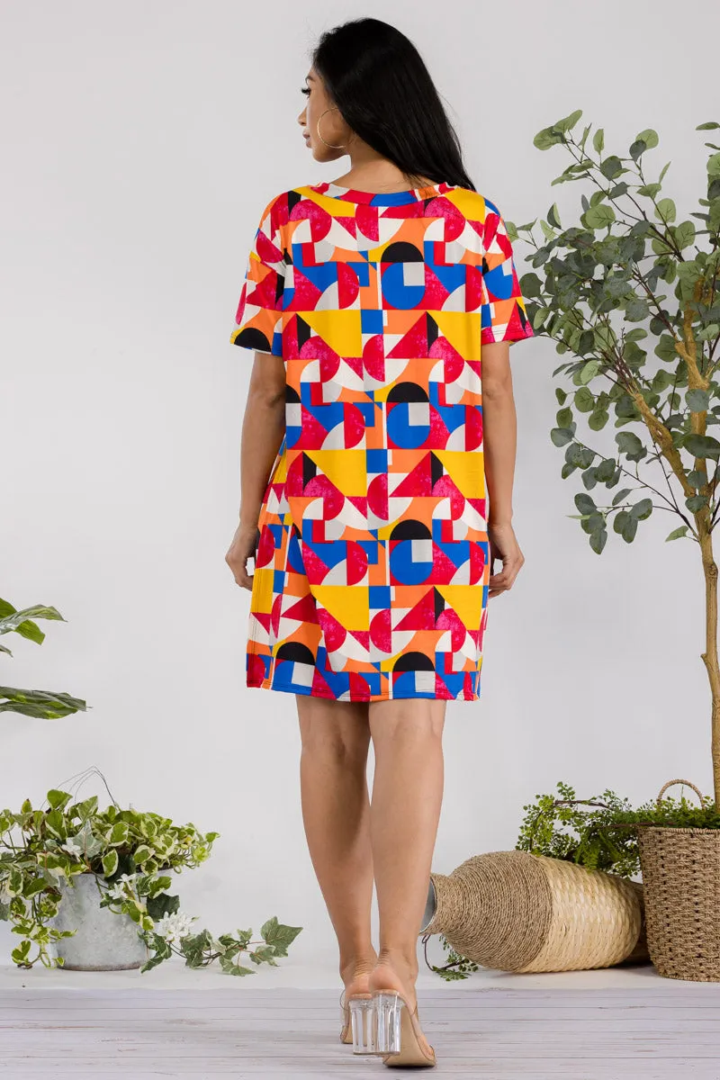 HH651R-ABSTRACT - 2 PC SOLID SHORT SET