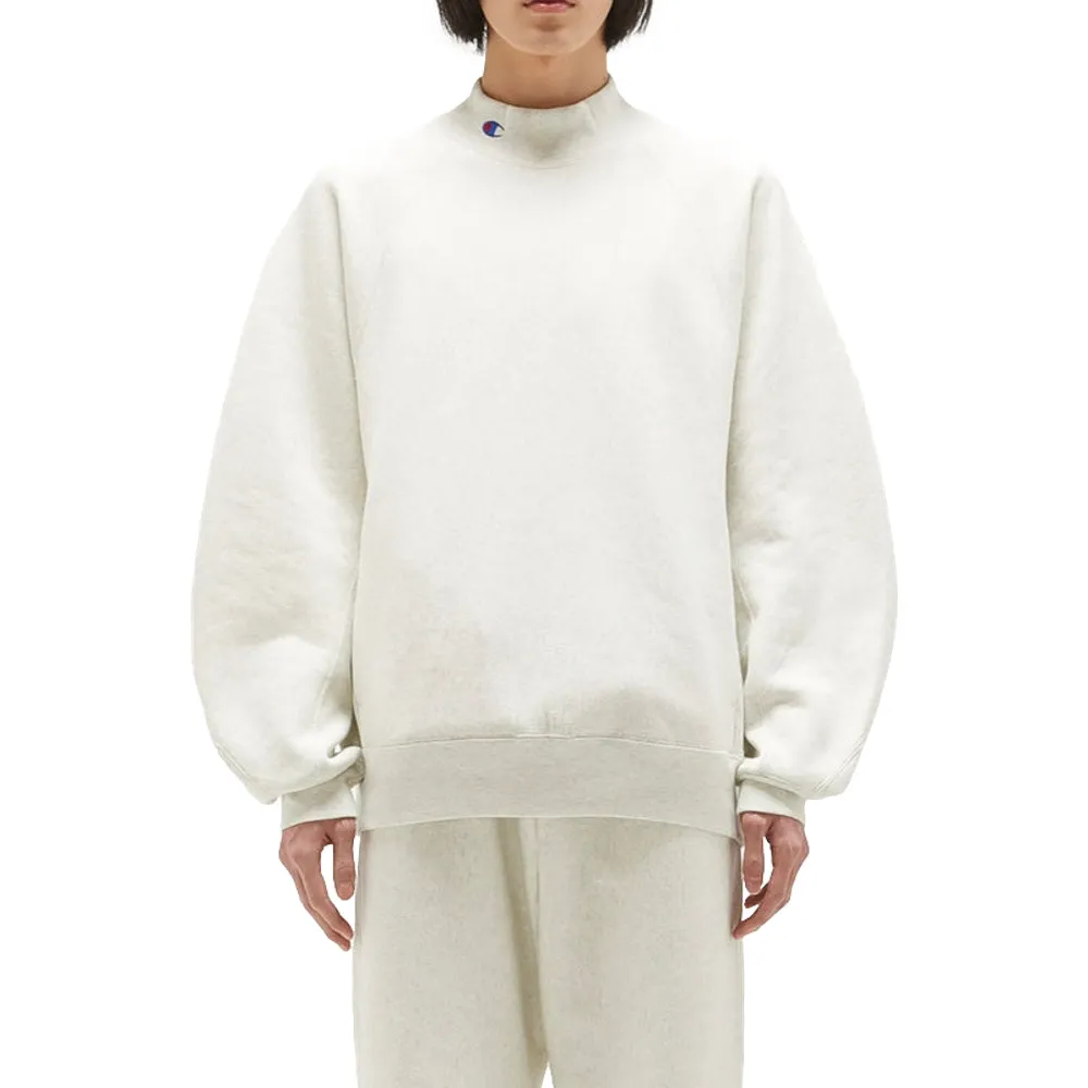 N.HOOLYWOOD N.HOOLYWOOD X CHAMPION SWEAT SHIRT-OATMEAL