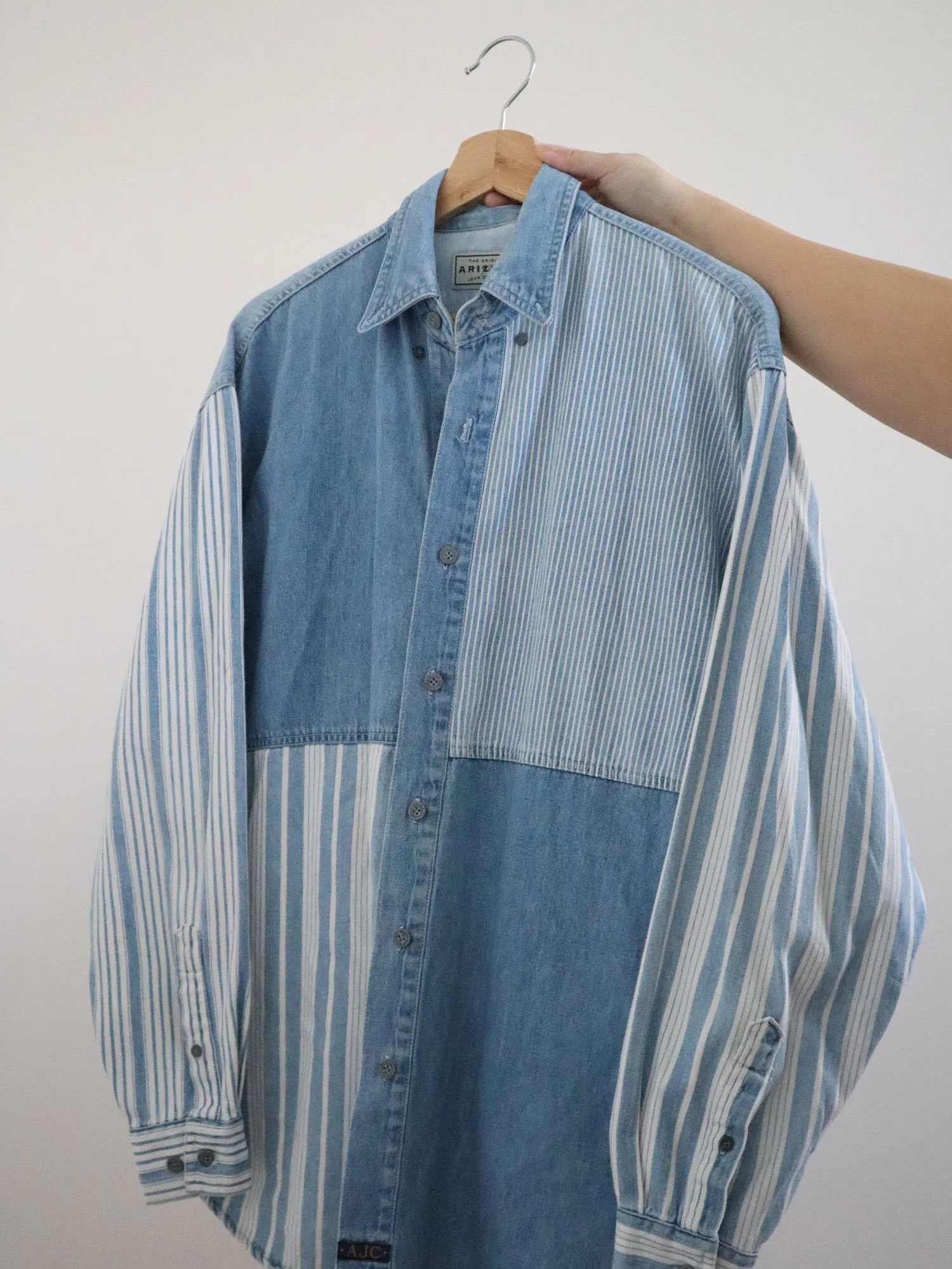Vintage Mixed Stripe Button Up (S)