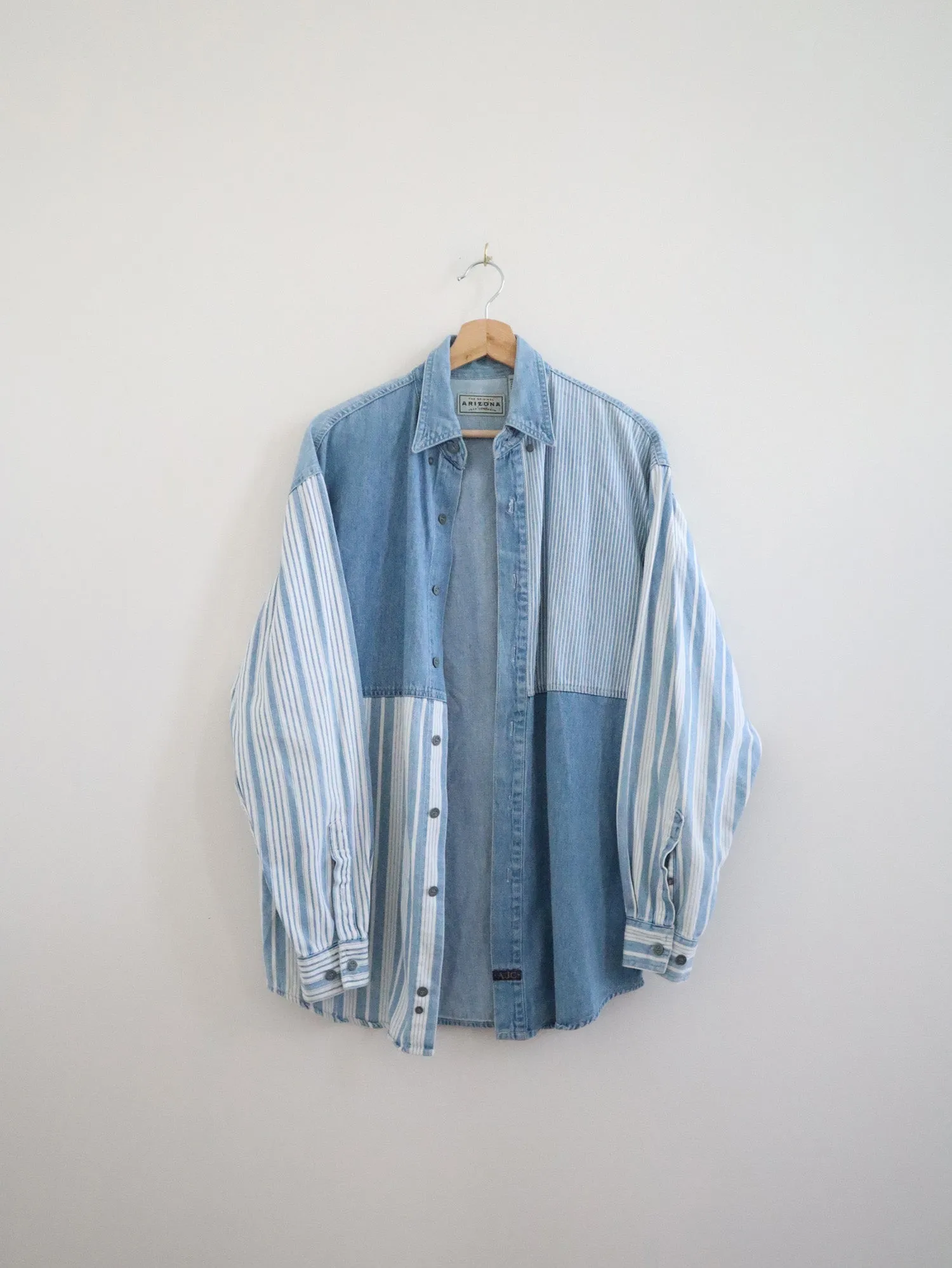 Vintage Mixed Stripe Button Up (S)