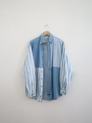 Vintage Mixed Stripe Button Up (S)