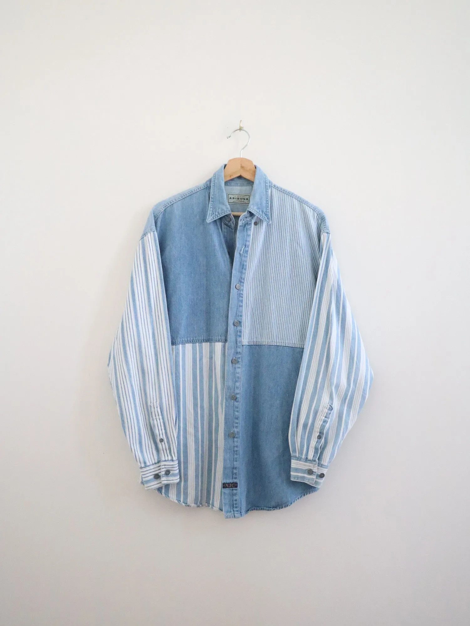 Vintage Mixed Stripe Button Up (S)